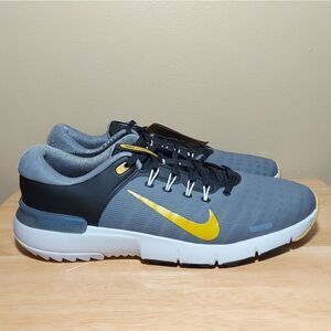 Nike Free Golf NN Wide Shoes Grey Gold Black FQ7875-003 Men's Size 11 W